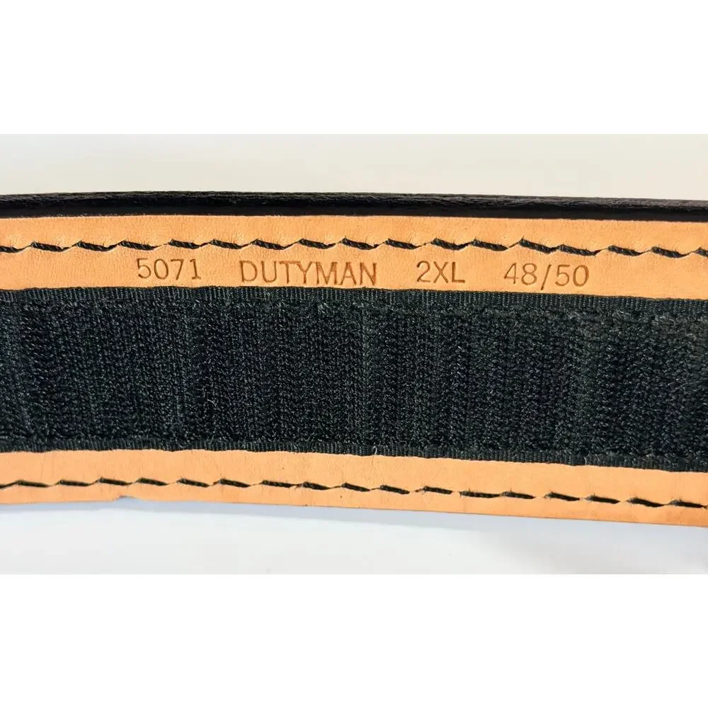 DUTYMAN #5071 Basketweave Leather Duty Belt Cop-Lock Size 2XL 48/50 NWOT
